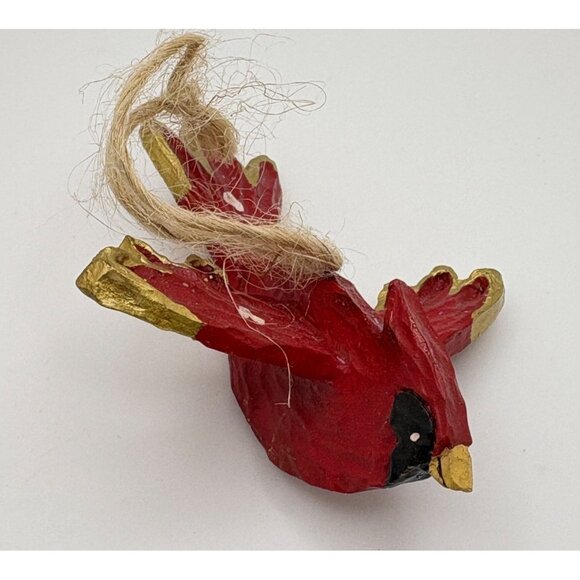 Kurt S Adler Red Cardinal Bird Christmas Tree Ornament with Gold Accents - Picture 4 of 8